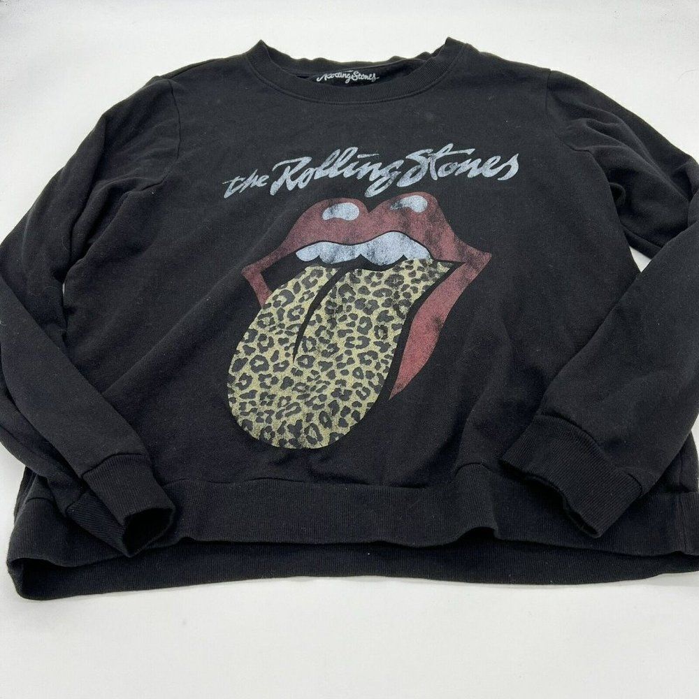 Rolling Stones Leopard Tongue Logo long sleeve top 2XL